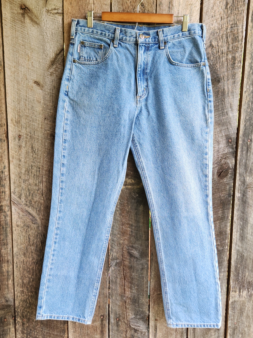 Carhartt Men's Light Blue Straight Jeans 34×30